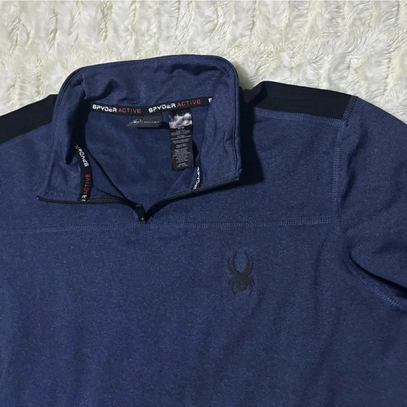 Spyder Active Performance Men's Pull Over Long Sleeve Shirt - Picture 7 of 14